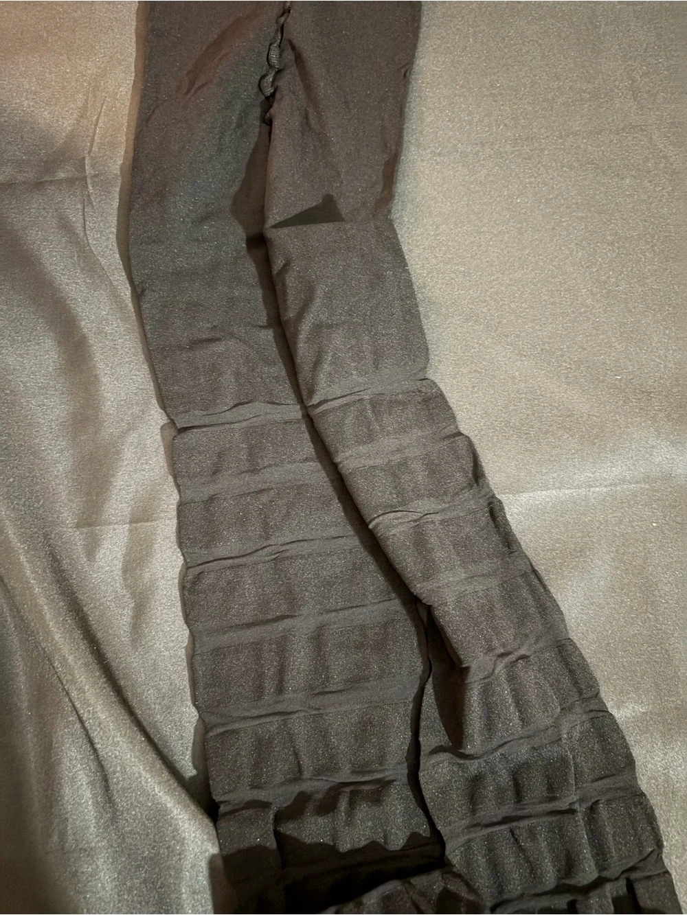 SNAG Striped Sheer & Opaque Black Tights